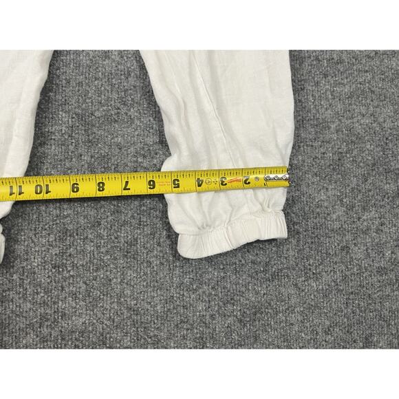 Athleta Cabo Linen Pant Jogger 10 Resort Coastal Minimalist Capsule Luxury Beach - Picture 12 of 13